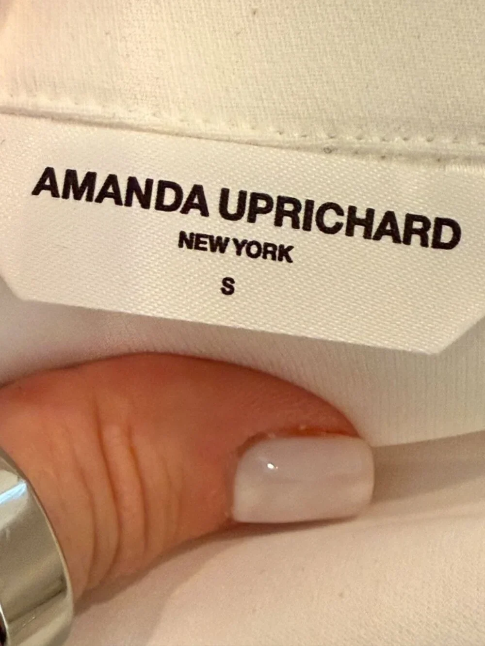 Amanda Uprichard White Bianca Dress NWOT - Size S - Picture 9 of 9